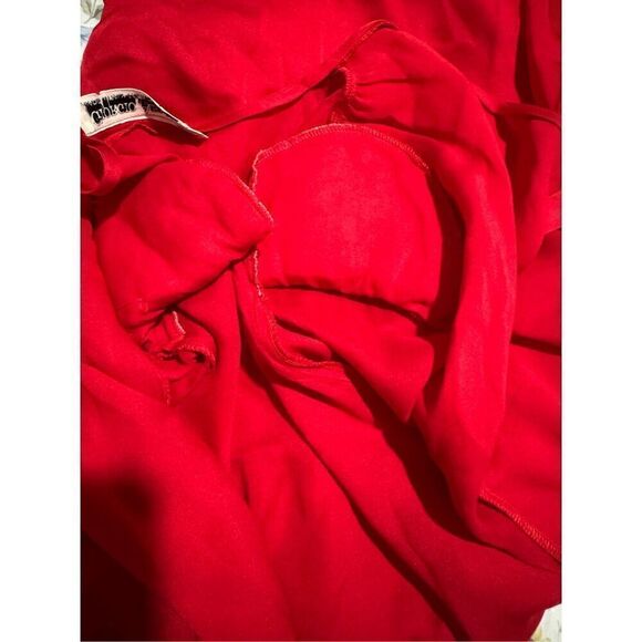 Giorgio Armani Red button front blouse long sleeve 40/4 - Picture 3 of 6